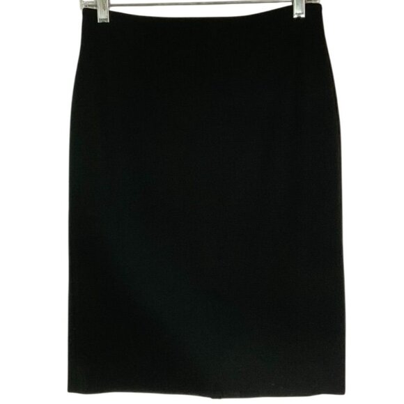 Talbots Black, Pencil, Suit Skirt, size 2P, 63% Rayon, 32% Nylon, 5% Spandex - Picture 1 of 8